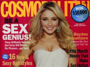 Cosmopolitan magazine is too suggestive in grocery store lines, some parents say.