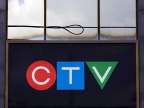 The CTV logo is seen outside their Halifax studios on September 10, 2010. A 25-year-old Halifax man is due in court today after being charged with hurling a vulgar slur at a female reporter as she was doing a live broadcast.