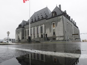 The Supreme Court of Canada is shown in Ottawa on November 2, 2017. The Supreme Court of Canada will hear a case which challenges the constitutionality of the military court martial system. The appeal is under the name of Master Cpl. C.J. Stillman, but includes eight other appellants who also argue that their rights were infringed because under the military system, they are not entitled to have their cases heard before a jury.