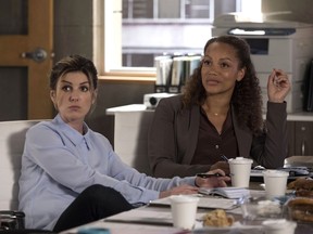 Actors Shenae Grimes-Beech (left) and Angela Griffin are shown in the a scene from CTV's new drama The Detail. THE CANADIAN PRESS/HO-CTV-Jasper Savage MANDATORY CREDIT