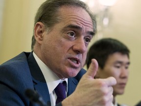 Veterans Affairs Secretary David Shulkin testifies on FY2019 and FY2020 budgets for veterans programs before the Senate Committee on Veterans Affairs on Capitol Hill, Wednesday, March 21, 2018, in Washington.