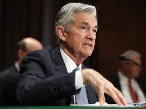 Federal Reserve Chairman Jerome Powell testifies as he gives the semiannual monetary policy report to the Senate Banking Committee, Thursday, March 1, 2018, on Capitol Hill in Washington.