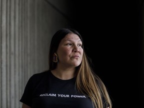 Sixties Scoop survivor Beatrix Massee poses for a portrait in Edmonton on Thursday, March 1, 2018. The Government of Alberta is holding an engagement session in Edmonton to hear from survivors of the Sixties Scoop, and their families, to help inform a meaningful government apology.