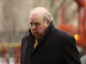 John Dowd arrives at federal court for a court conference in New York on Wednesday, Feb. 17, 2010.