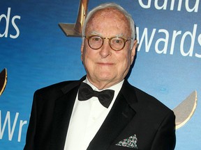 James Ivory arrives at the 2018 Writers Guild Awards at The Beverly Hilton Hotel in Beverly Hills, Calif., on Feb. 11, 2018.