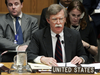 John Bolton at the UN in 2006. His critics said he had a brusque and sometimes belittling manner with colleagues and underlings, while sometimes putting down the United Nations itself.