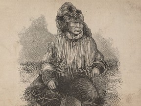 Rev. R.C. Lundin-Brownís sketch representing Klatsassin, the "Head Tsilhqotíin War Chief."