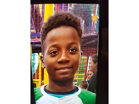 Ariel Jeffrey Kouakou, 10, is shown in an undated police handout photo. Police are continuing the search for a missing 10-year-old Montreal boy with the help of a specially trained dog on loan from the Nova Scotia RCMP.
