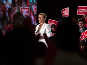 Ontario Premier Kathleen Wynne addresses the Ontario Liberal Party's Annual General Meeting in Toronto on Feb. 3, 2018.