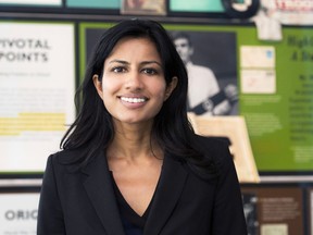 This image provided by the Newseum shows Lata Nott, executive director of the First Amendment Center at the Newseum Institute in Washington.