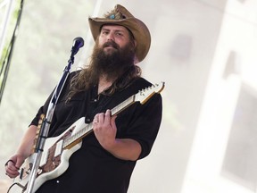 FILE - In this July 18, 2017, file photo, Chris Stapleton performs on NBC's "Today" show at Rockefeller Plaza in New York. Stapleton leads the Academy of Country Music Awards with eight nominations, including entertainer of the year, announced Thursday, March 1, 2018.