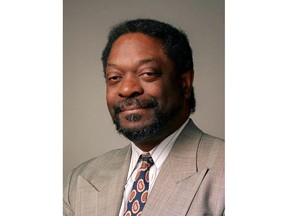 This undated photo shows Les Payne, a journalist for nearly four decades with Newsday. The newspaper reported Tuesday, March 20, 2018, that Payne died unexpectedly Monday night at his home in Harlem. He was part of the Long Island newspaper's reporting team that won a Pulitzer Prize in 1974 for a series titled "The Heroin Trail."