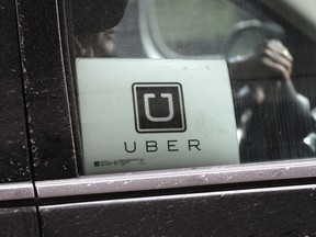 In this March 15, 2017, file photo, an Uber car drives through LaGuardia Airport in New York. Uber offering to take patients in every U.S. market where it operates to their next medical appointment.