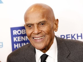 FILE - In this Dec. 13, 2017 file photo, Harry Belafonte attends the 2017 Ripple of Hope Awards  in New York. On Wednesday, March 21, the Librarian of Congress announced Belafonte as an inductee into the National Recording Registry.