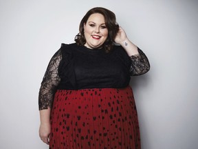 In this March 26, 2018 photo, actress Chrissy Metz, from the NBC series, "This Is Us," poses for a portrait in New York to promote her memoir, "This Is Me."