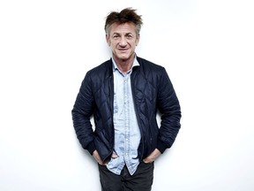 In this March 27, 2018 photo, author-activist Sean Penn poses for a portrait in New York to promote his novel "Bob Honey Who Just Do Stuff."