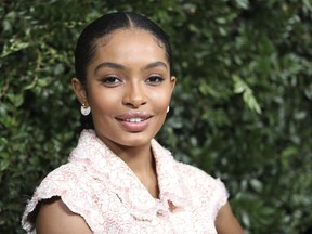 FILE - In this March 3, 2018 file photo, Yara Shahidi arrives at the CHANEL Pre-Oscar Dinner in Los Angeles. The star of Freeform's "Grown-ish" is one of a group of influencers across the globe taking part in a movement called Little x Little, whose goal is to inspire young people to do 2 billion positive acts by 2030, a date set by the United Nations to make the world a better place.