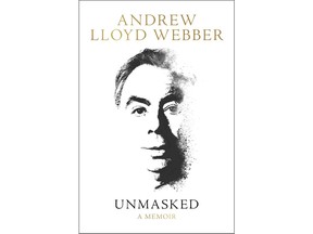 This book cover image released by HarperCollins shows "Unmasked," a memoir by Andrew Lloyd Webber. Webber's book is being published this month, as well as a massive, four-CD collection of his songs, performed by the likes of Barbra Streisand, Lana Del Rey and Madonna. (HarperCollins via AP)