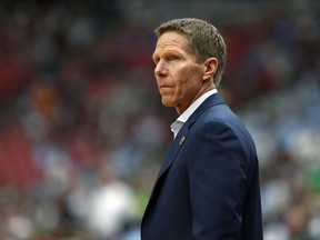 File-This April 1, 2017, file photo shows, Gonzaga head coach Mark Few arriving on there court before the semifinals of the Final Four NCAA college basketball tournament, in Glendale, Ariz.  Few said he has walked the fine line between using last year,  when the Zags finally made the Final Four after years of close calls, as fuel, without putting the burdens of the close call on a team that is fundamentally different. "I needed to take a step back and be fair to them,'' Few said. ``Holding them to the standard of last year's team, it was probably very unfair for a couple of months there. I reached the point in January or February where I backed off and let them be who they are. They've definitely thrived with that."
