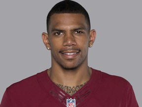 File-This 2017 file photo of Terrelle Pryor Sr. of the Washington Redskins NFL football team. This image reflects the Washington Redskins active roster as of Thursday, June 8, 2017 when this image was taken.  Pryor is hoping for a Big-Apple bounceback with the Jets. The former Washington wide receiver signed with New York after one disappointing season with the Redskins.  The Jets announced the signing Sunday. Terms of the deal, which were agreed to on Thursday night, were not immediately known.(AP Photo/File)