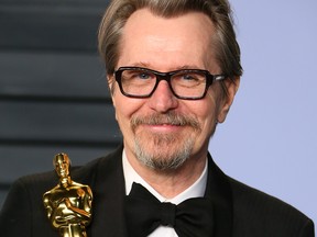 Gary Oldman attends the 2018 Vanity Fair Oscar Party following the 90th Academy Awards.