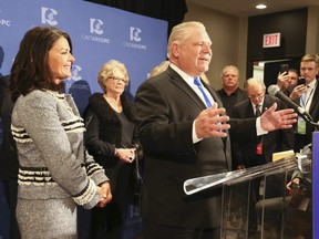 Doug Ford is elected as the new leader of the PC Party of Ontario at the Ontario PC leadership convention on Sunday March 11, 2018.