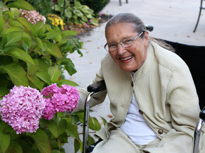 Ninety-year-old Wendy Thorburn is vice-president of the Residents’ Council at Arbour Heights Long-Term Care Residence, and a resident advocate for medical cannabis amongst her peers.