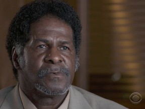 A screen grab of Lawrence McKinney, talking to CBS News in December 2016.
