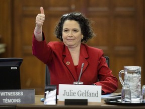 Julie Gelfand, commissioner of the Environment and Sustainable Development, appears at Commons committee on Parliament Hill in Ottawa on Tuesday, March 27, 2018.