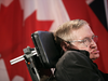 Physicist Stephen Hawking lectures at the Perimeter Institute for Theoretical Physics in Waterloo, Ont., June 20, 2010. Hawking had previously taken the position as the institute’s Distinguished Research Chair.