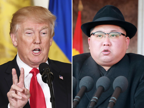 U.S. President Donald Trump and North Korean leader Kim Jong Un.