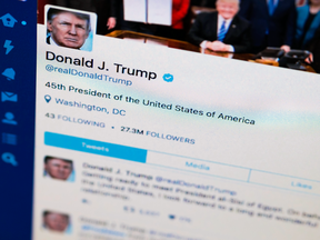 Some Twitter users say President Donald Trump is violating the First Amendment by blocking people from his feed after they posted scornful comments.