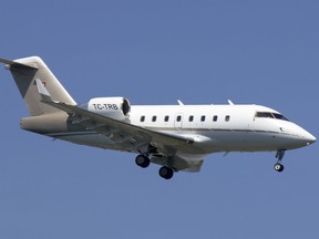 Turkey’s private Dogan News Agency identified the plane as a Bombardier CL604, tail number TC-TRB. Turkey’s Transport Ministry said the plane belongs to a company named Basaran Holding, which The Associated Press could not immediately reach.