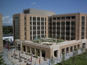 This July 26, 2017, photo shows the outside of a new Missionary Training Center building during the media day tour seen through a window of one of the MTC buildings in Provo, Utah. The Mormon church is investigating a former missionary training center president who is accused of sexually assaulting a woman in the 1980s, following the release this week of a secret audio recording where he is heard apologizing to her and citing a sex addiction. The allegations are "deeply disturbing" and would lead to formal discipline if true, The Church of Jesus Christ of Latter-day Saints said in a statement posted to its website Tuesday, March 20, 2018.