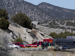 Law enforcement crews on Wednesday, March 28, 2018, recovered two bodies from an abandoned mine in Utah's west desert near Eureka, Utah. Police believe the bodies are those of two teenagers who have been missing for nearly three months.