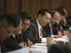 Delegates attend the Counter Terrorism Conference at the Association of Southeast Asian Nations, ASEAN, special summit, in Sydney, Saturday, March 17, 2018. Australia is hosting leaders from the 10-country Association of Southeast Asian Nations during the 3-day special summit.