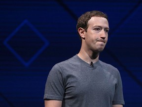 Facebook CEO Mark Zuckerberg, seen at a developer conference on April 18, 2017, has admitted his company made "mistakes" in how it handled users' data.