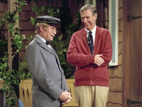 David Newell and Fred Rogers in Won't You Be My Neighbor?