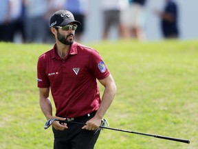 Adam Hadwin competes at the World Golf Championships-Dell Match Play in Austin, Texas, on March 22.