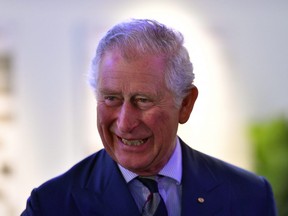 Prince Charles, Prince of Wales, attends a community reception at the Royal Flying Doctors Service Tourist Facility in Darwin on April 9, 2018 in Darwin, Australia.