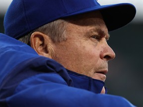 Toronto Blue Jays manager John Gibbons watches his team face the Baltimore Orioles on April 11.