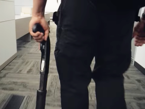 A scene from the U.S.-made instructional video called "RUN. HIDE. FIGHT,” which will be shown to some Canadian civil servants. The video explains what to do when facing an active shooter situation.