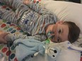 A recent handout picture released by Action4Alfie shows seriously ill British toddler Alfie Evans at Alder Hey Children's Hospital in Liverpool.