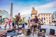 Pack Square Park in Asheville, N.C., becomes a centre for bluegrass and other traditional music styles every summer weekend