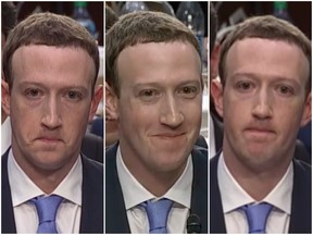 The many faces of Mark Zuckerberg.