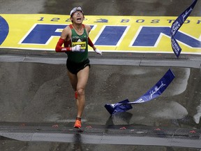 Yuki Kawauchi, of Japan, wins the 122nd Boston Marathon on Monday, April 16, 2018, in Boston. He is the first Japanese man to win the race since 1987.