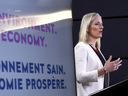 Federal Environment Minister Catherine McKenna. The federal government has promised to impose its own carbon tax on any province that doesn’t create its own.