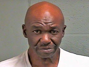 This March 24, 2018 photo provided by the Oklahoma County Jail shows Larry Dewayne Hornsby, of Oklahoma City, who was charged Tuesday, April 3, 2018, with threatening to blow up a mosque in the city. Online court records show Hornsby made the threat on March 24 at the Islamic Society of Greater Oklahoma City. (Oklahoma County Jail via AP)