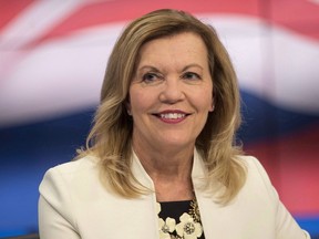 Ontario Conservative leadership candidate Christine Elliott is pictured in the TVO studios in Toronto on Thursday, February 15, 2018 following a televised debate.