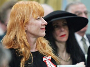 Singer-songwriter Loreena McKennitt attends a ceremony for the Order of Canada at Rideau Hall in Ottawa Friday, March 11, 2005. Singer Loreena McKennitt says she's shutting down her Facebook profile over concerns for her fans' privacy.